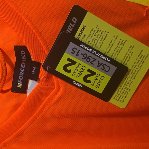 New, Forcefield High Visibility Work Shirt sz. Med. - Picture 3 of 5